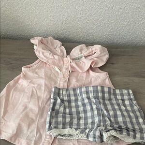 Max Studio Blush and Checkered Kids Set